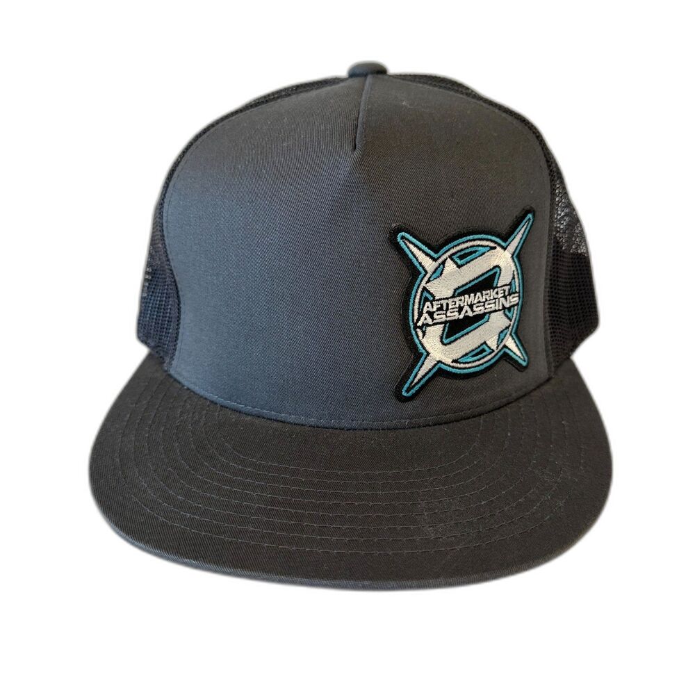 Aftermarket Assassins‎ "AA" Gray Blue Black & White Trucker Hat